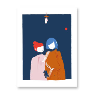 Valentine - Stampa su carta 21x30 o 30x40 cm. Illustrazione di Maria Martini.