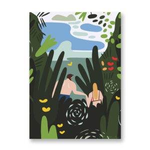Summer holidays - Illustrazione di Silvia Marinelli – card 13×18 cm