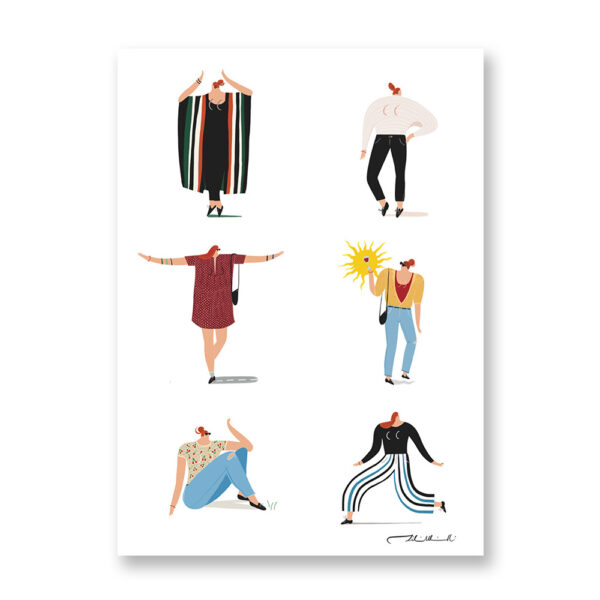 Women - Illustrazione di Silvia Marinelli – card 13×18 cm